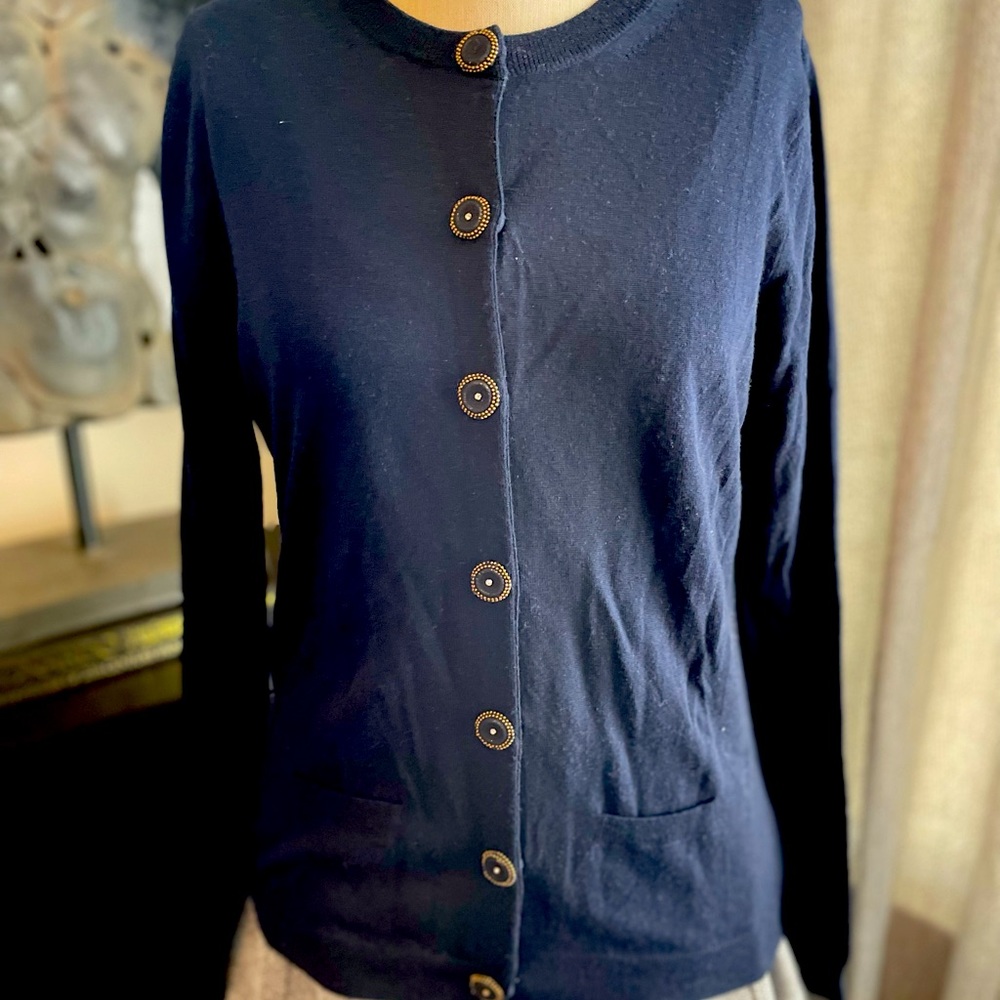 Madderson London navy cardigan EUC